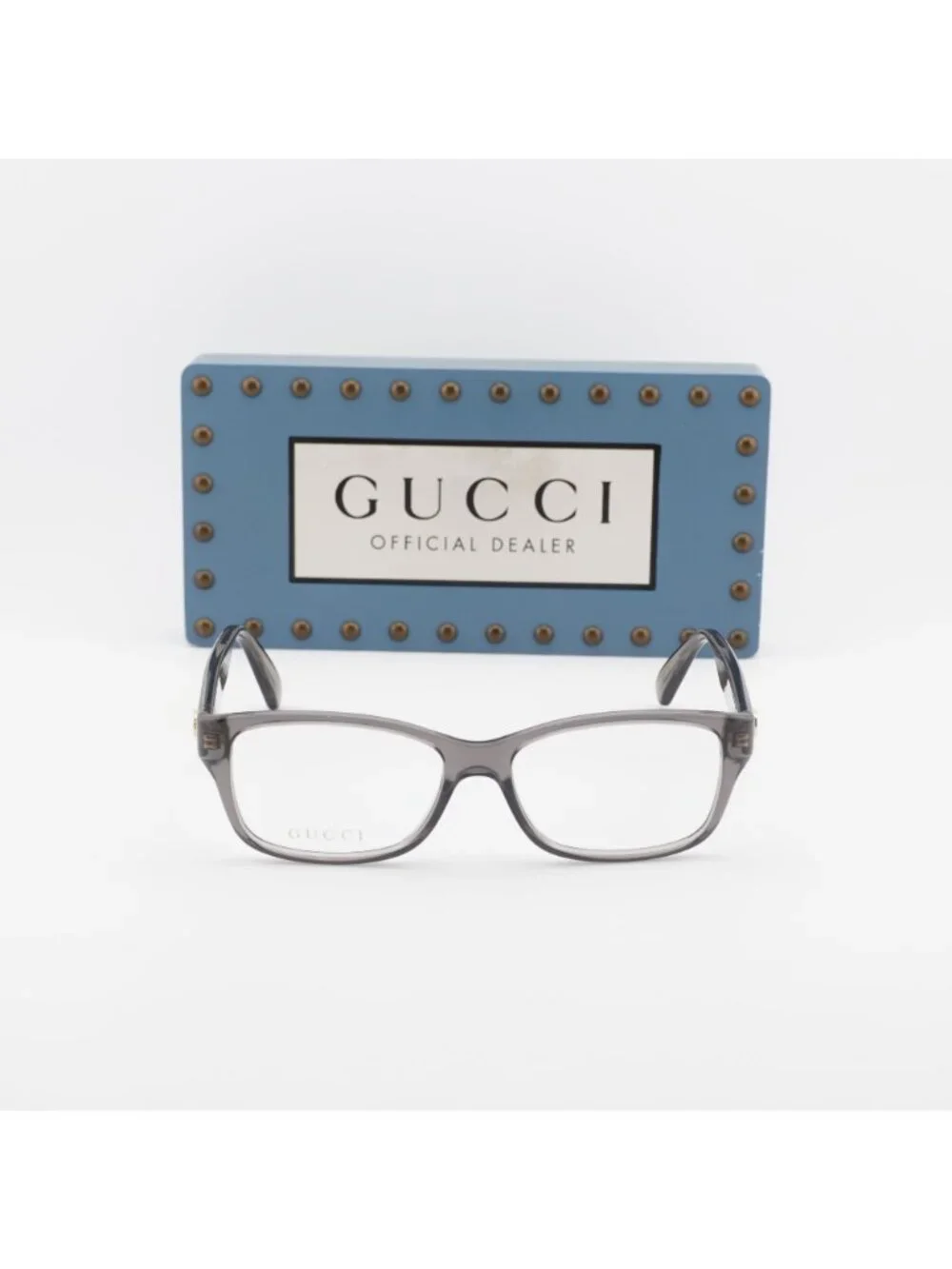 Gucci GG0716O 003 Rectangle Eyeglasses 53mm - Grey